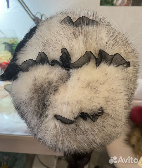 Шапка из цельной норки крестовки