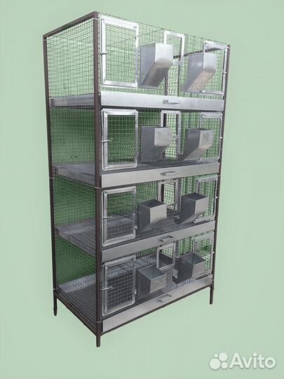 Клетка для кроликов 4 яруса (кр-впо-4.8)