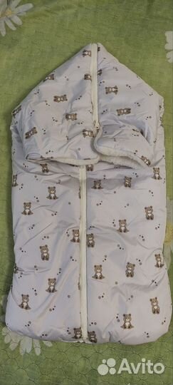 Кокон конверт зимний для новорождённых