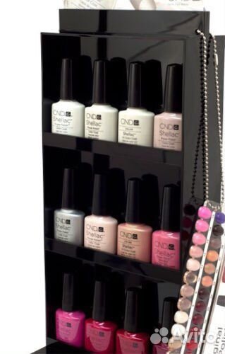 Полки фирменные для гель лака shellac