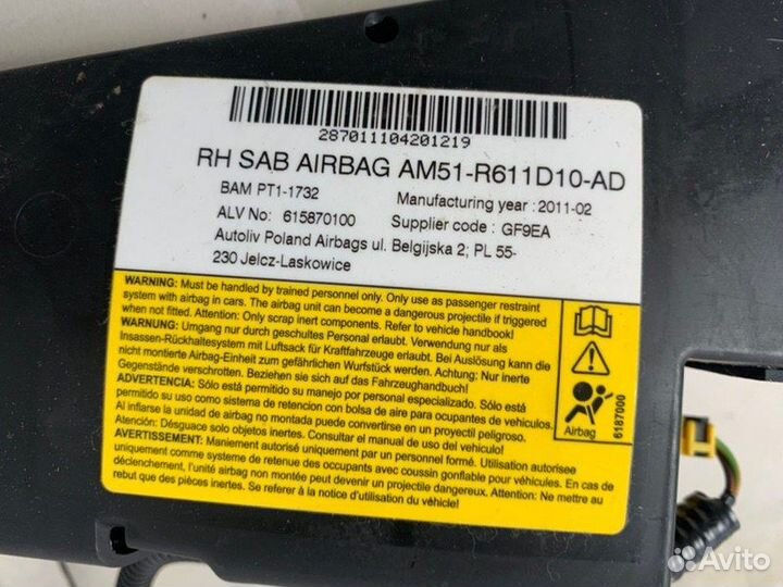 Подушка безопасности в сиденье правая Ford Focus 3