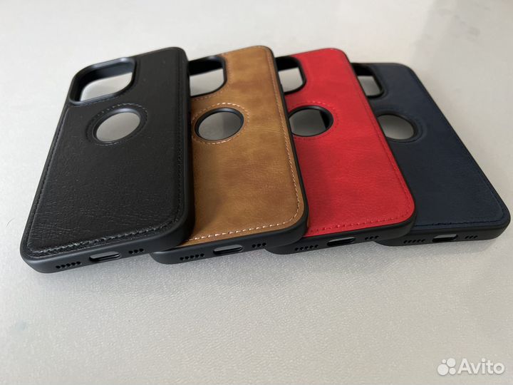 Кожаные чехлы для iPhone 13, 13pro, 14