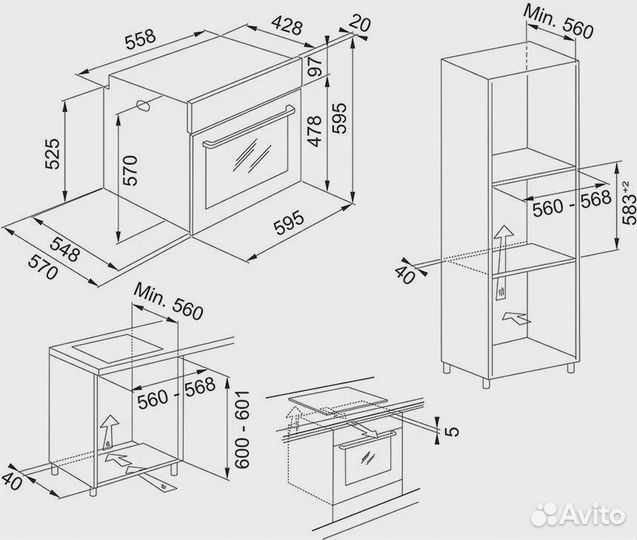 Духовой шкаф franke FSL 86 H WH, белый