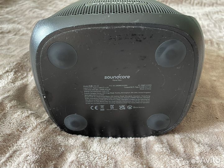 Soundcore колонка rave neo