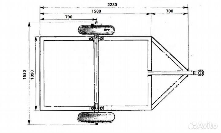 Прицепы для легковых автомобилей Рст