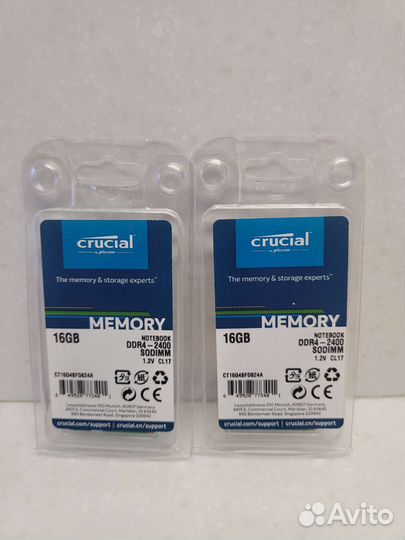 Оперативная память ddr4 Crucial