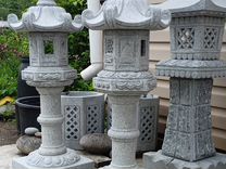Японский садовый фонарь гранитный фонарь каменный