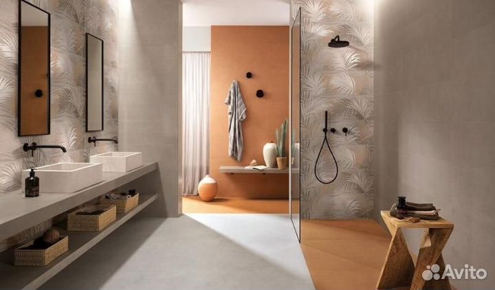 Плитка FAP deco&more Flower Blue 30,5х91,5 (fRCK)