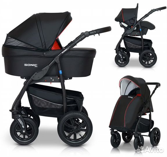 Коляска 3 в 1 sonic verdi