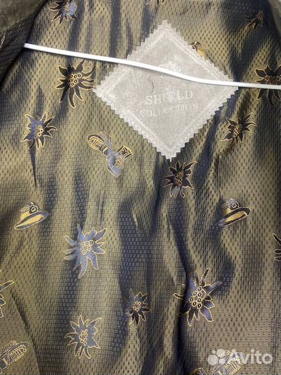 Винтажный замшевый баварский жилет