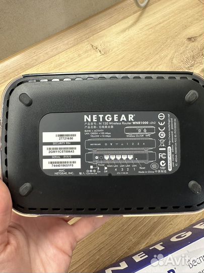 Wi-fi роутер netgear WNR 1000 N150