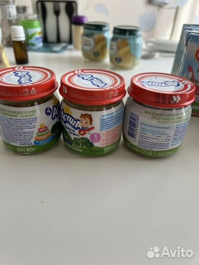 Пюре фрутовые и овощные