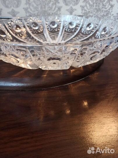 Блюдо для фруктов хрусталь