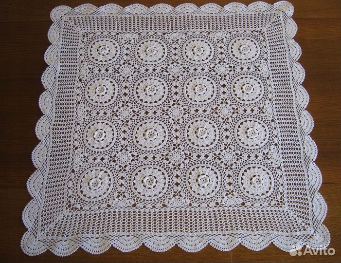 Скатерть вязаная, винтаж, Европа