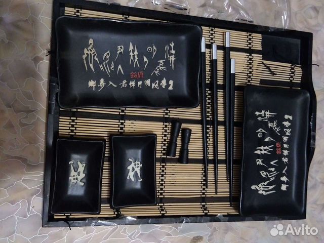 Приборы для суши,поднос