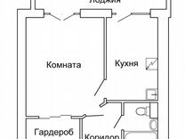 1-к. квартира, 33 м², 5/5 эт.