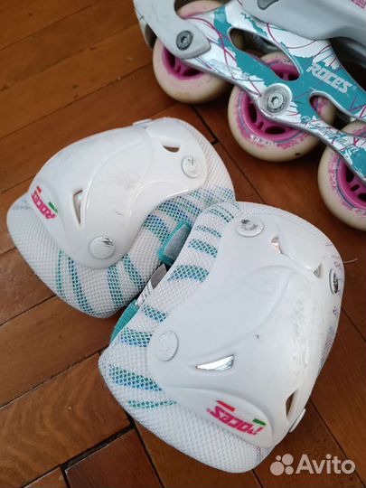 Детские ролики (р.30-35) и защита (р.S)