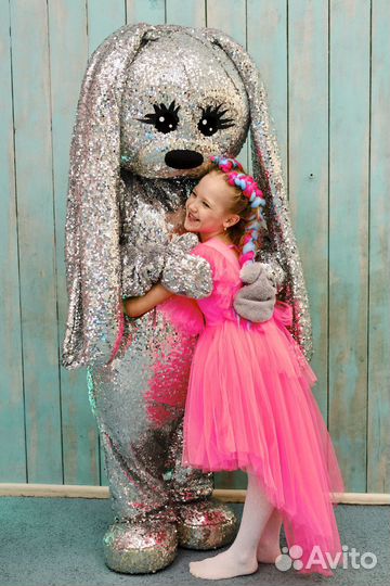 Ростовая кукла Зайка поздравление Живая открытка