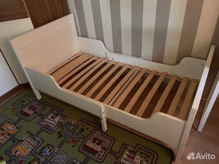 Детская кровать IKEA раздвижная сундвик