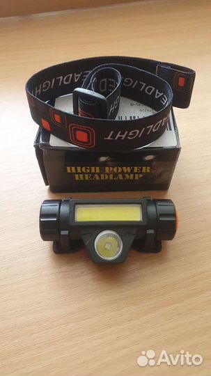 Налобный фонарь с точечным и объёмным светом