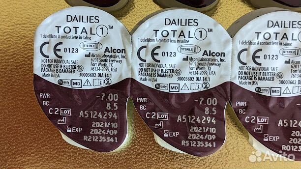 Линзы США alcon dailies total 1 TM