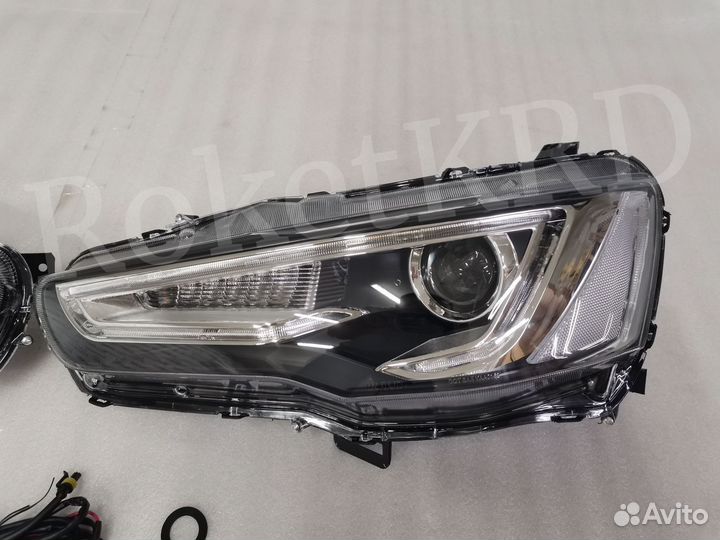 Фары Lancer 10 тюнинг 07-2017 г Светлые