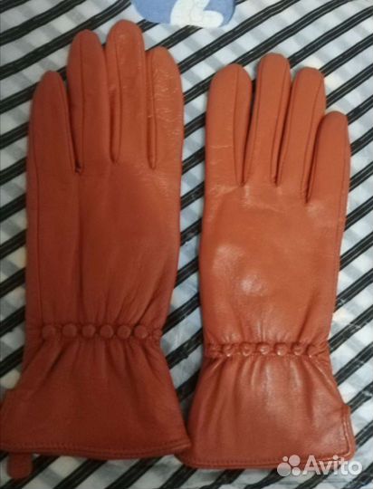 Перчатки утеплённые (натуральная кожа)