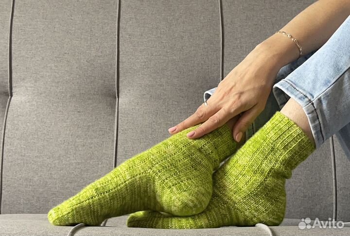 Тонкие шерстяные носки