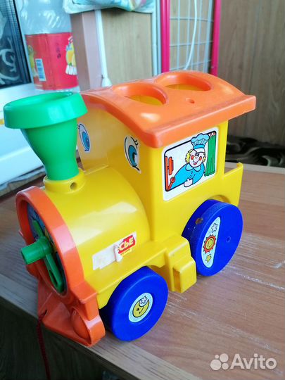 Паровозик-каталка, сортер