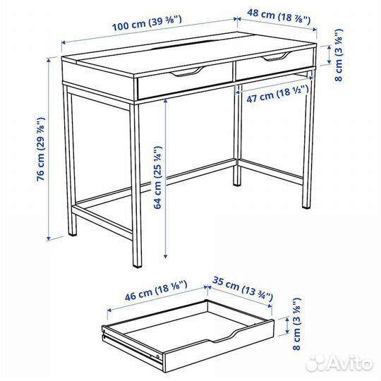 Стол IKEA alex