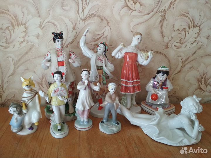 Фарфоровые статуэтки времен СССР