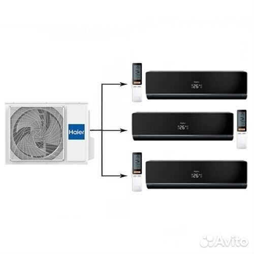 Мульти сплит-система Haier 3U19FS1ERA(N) + AS09NS5
