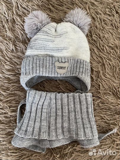 Комплект шапка и шарф