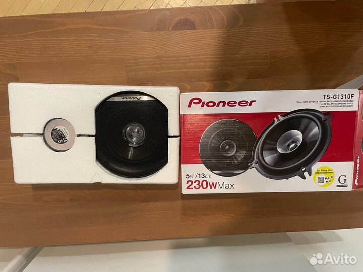 Колонки для авто Pioneer TS-G1310F (пара) новые