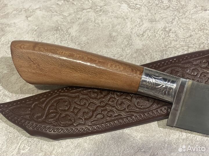 Пчак средний ручка дерево, гарда мельхор, шх-15, л