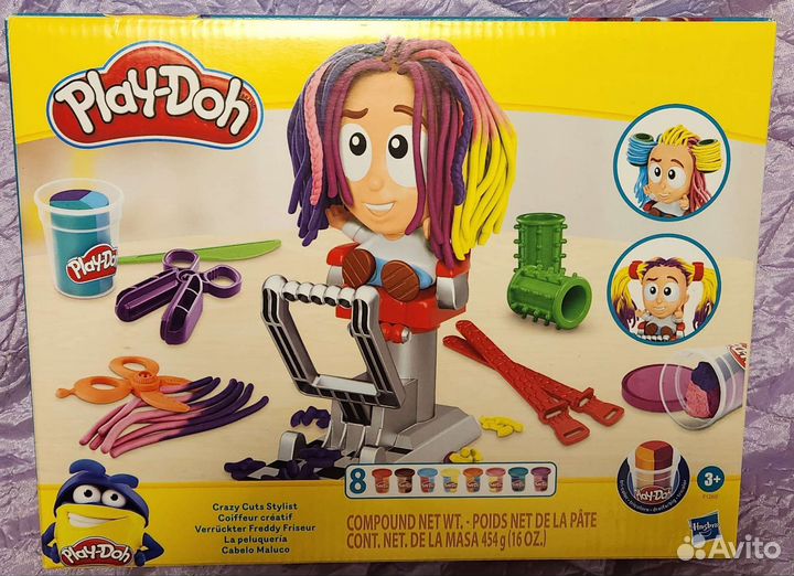 Набор Плей-До Сумасшедшие прически, play-DOH