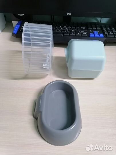 Новый домик и колесо для джунгарского хомяка