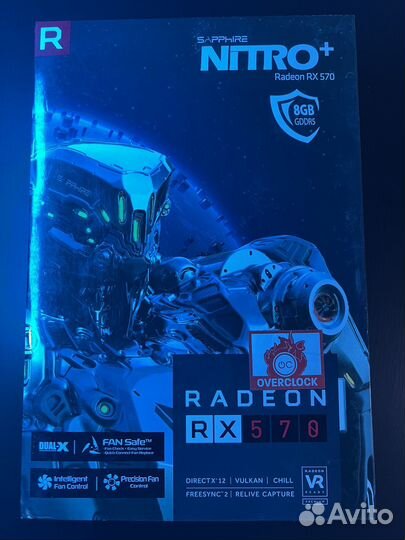 Видеокарта Sapphire nitro+ RX570 8gb
