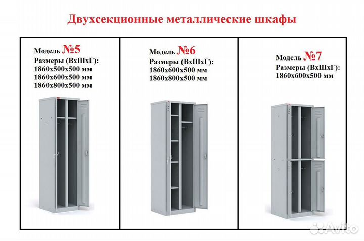 Шкафы для раздевалок