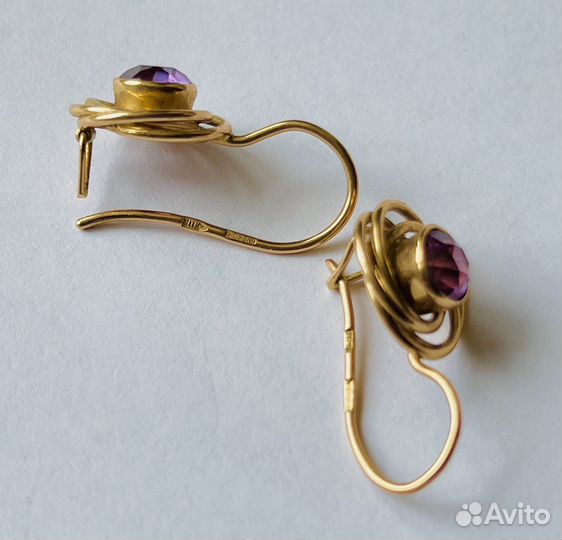 Золотые серьги СССР