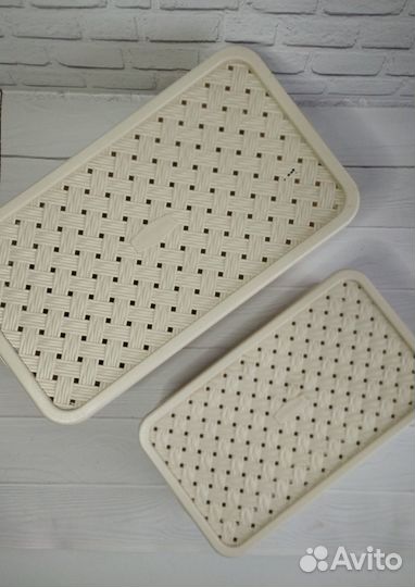 Набор корзин для хранения с крышкой