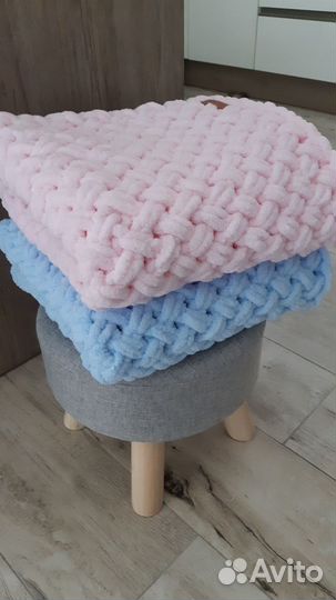 Плюшевый плед ручной работы на заказ