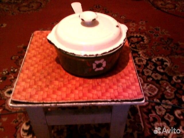 Чугунный казан с ручкой