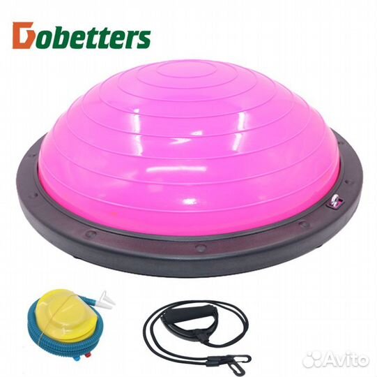 Полусфера гимнастическая 60см с насосом и эспандер