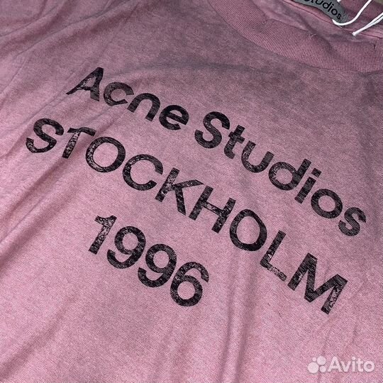 Acne studios лонгслив розовый