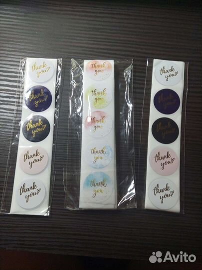 Наклейки спасибо