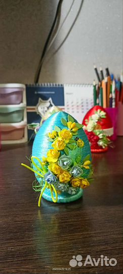 Яйцо пасхальное ручная работа