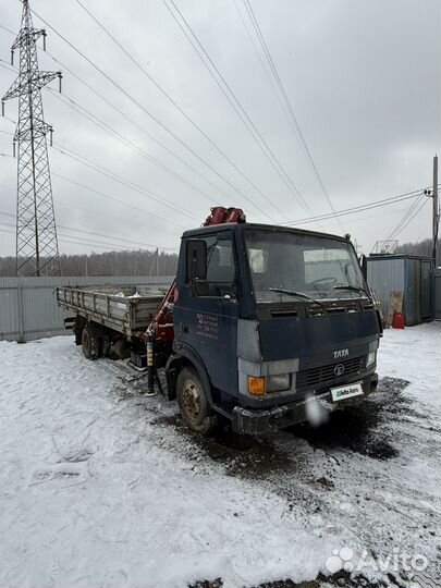 Бортовой грузовик TATA 613 с КМУ AMCO VEBA, 2010