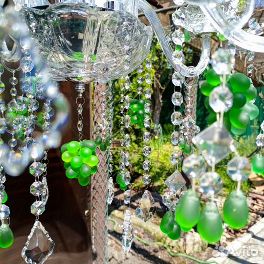 Люстра хрустальная двухъярусная