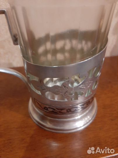 Подстаканник 60х годов серебро 875 с чернением